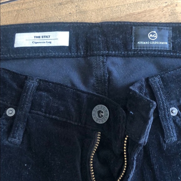 AG The Stilt Black Corduroy Jeans - Picture 2 of 4
